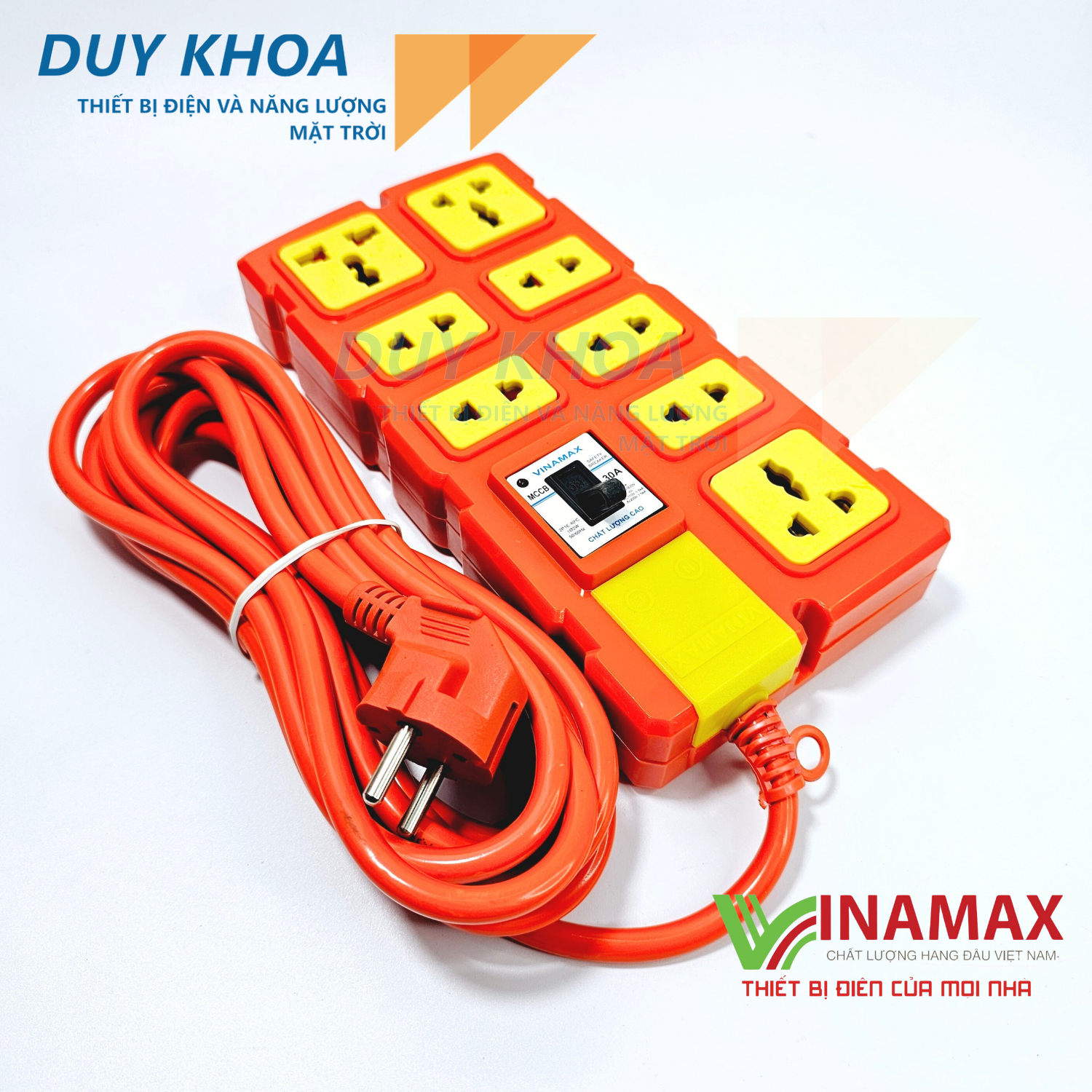Ổ cắm điện chịu tải 8 lõi sứ có CB30A Vinamax - Ảnh 5