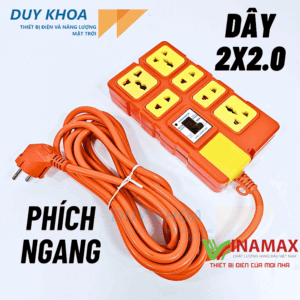 Ổ cắm điện chịu tải 6 lõi sứ có CB30A Vinamax