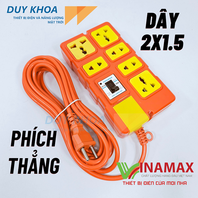 Ổ cắm điện chịu tải 6 lõi sứ có CB30A Vinamax - Ảnh 4