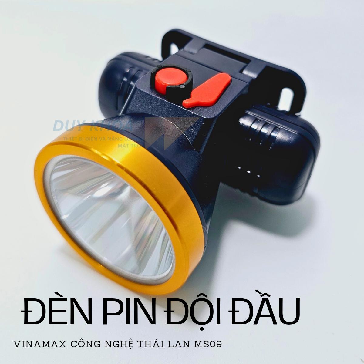 Đèn Pin Đội Đầu Siêu Sáng Chiếu Sáng Chuyên Dụng Cho Chạy Bộ, Cắm Trại, Sữa chữa khu vực không có điện MS09 Vinamax - Ảnh 4