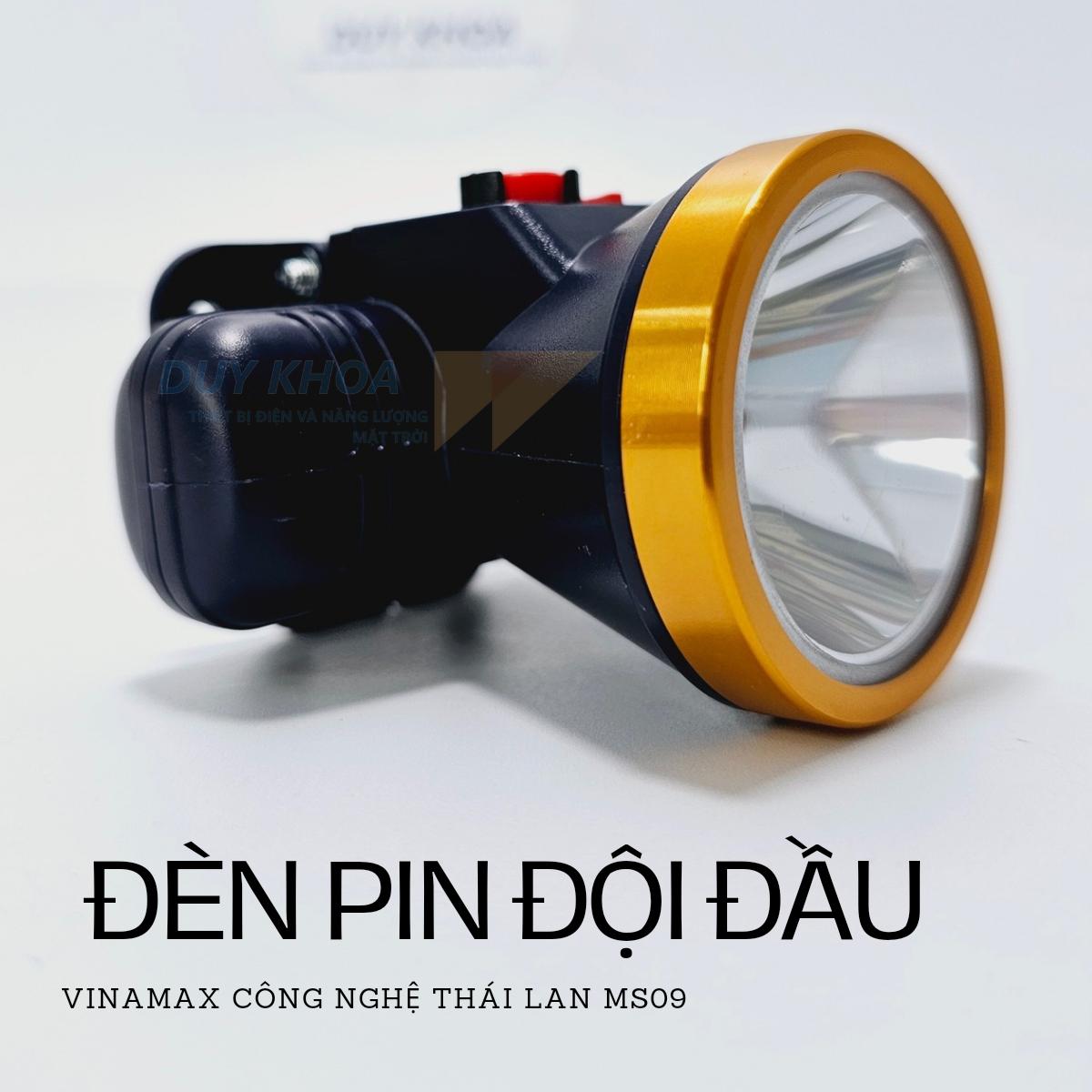 Đèn Pin Đội Đầu Siêu Sáng Chiếu Sáng Chuyên Dụng Cho Chạy Bộ, Cắm Trại, Sữa chữa khu vực không có điện MS09 Vinamax - Ảnh 2