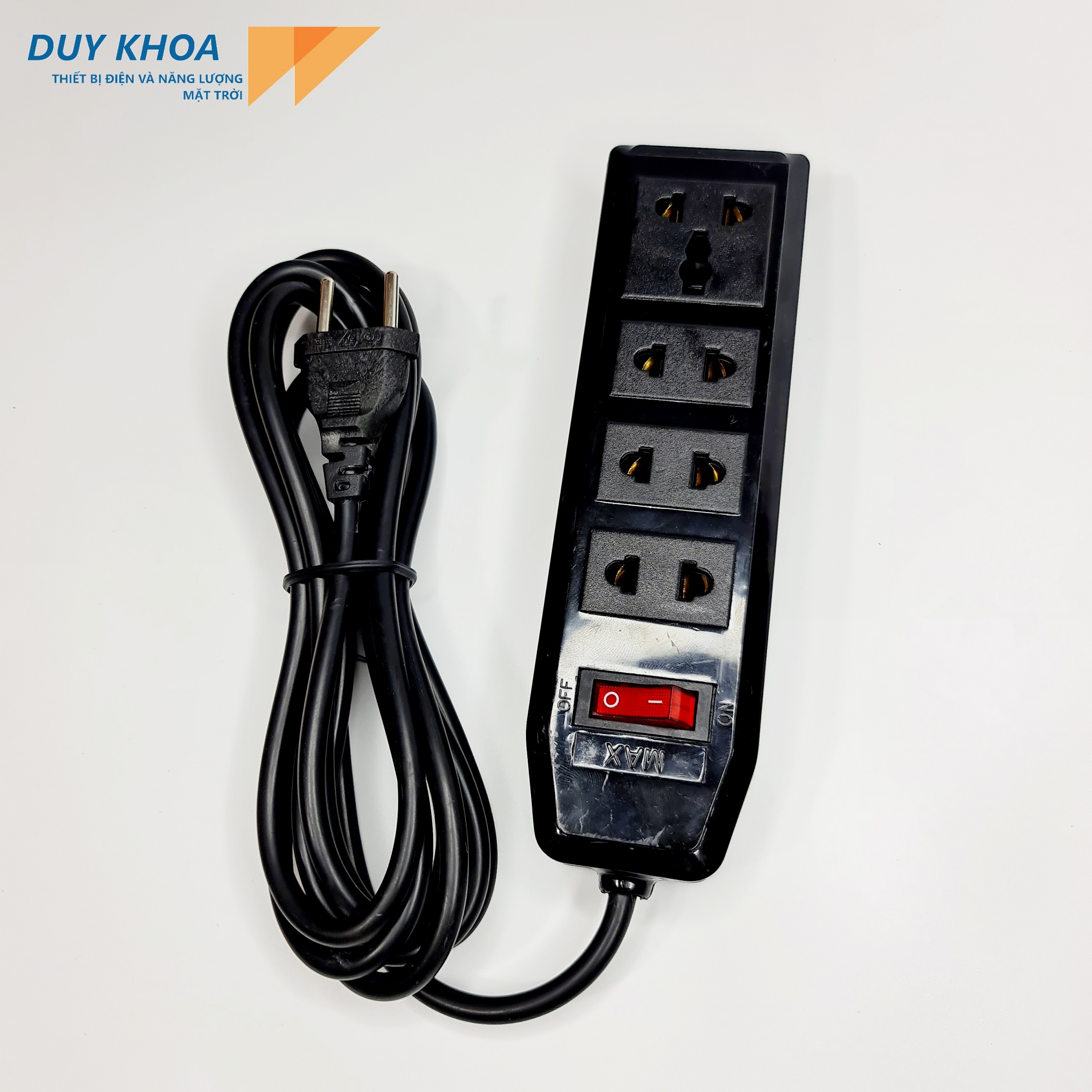 Ổ Cắm Điện 4 Lỗ cắm Màu Đen Vinamax - Ảnh 2