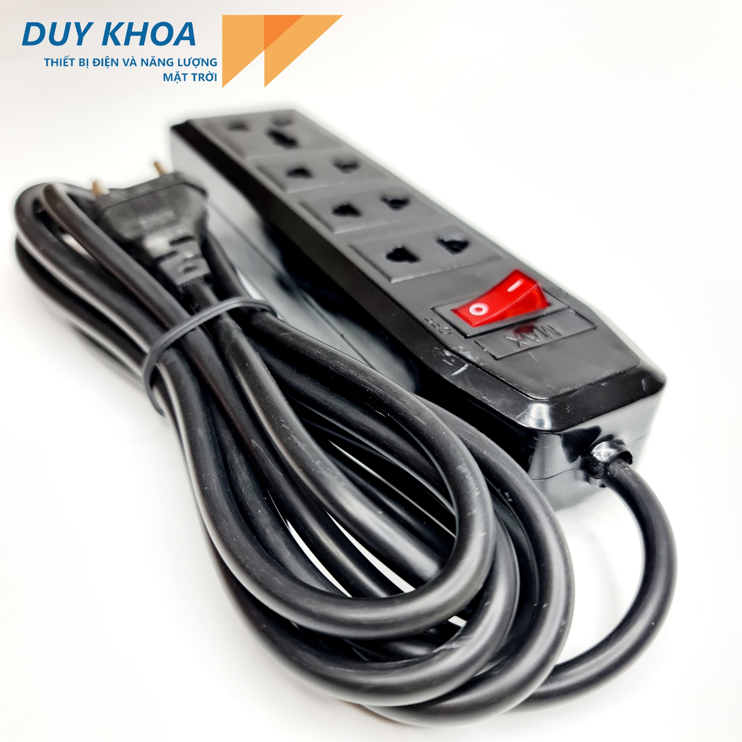 Ổ Cắm Điện 4 Lỗ cắm Màu Đen Vinamax - Ảnh 3