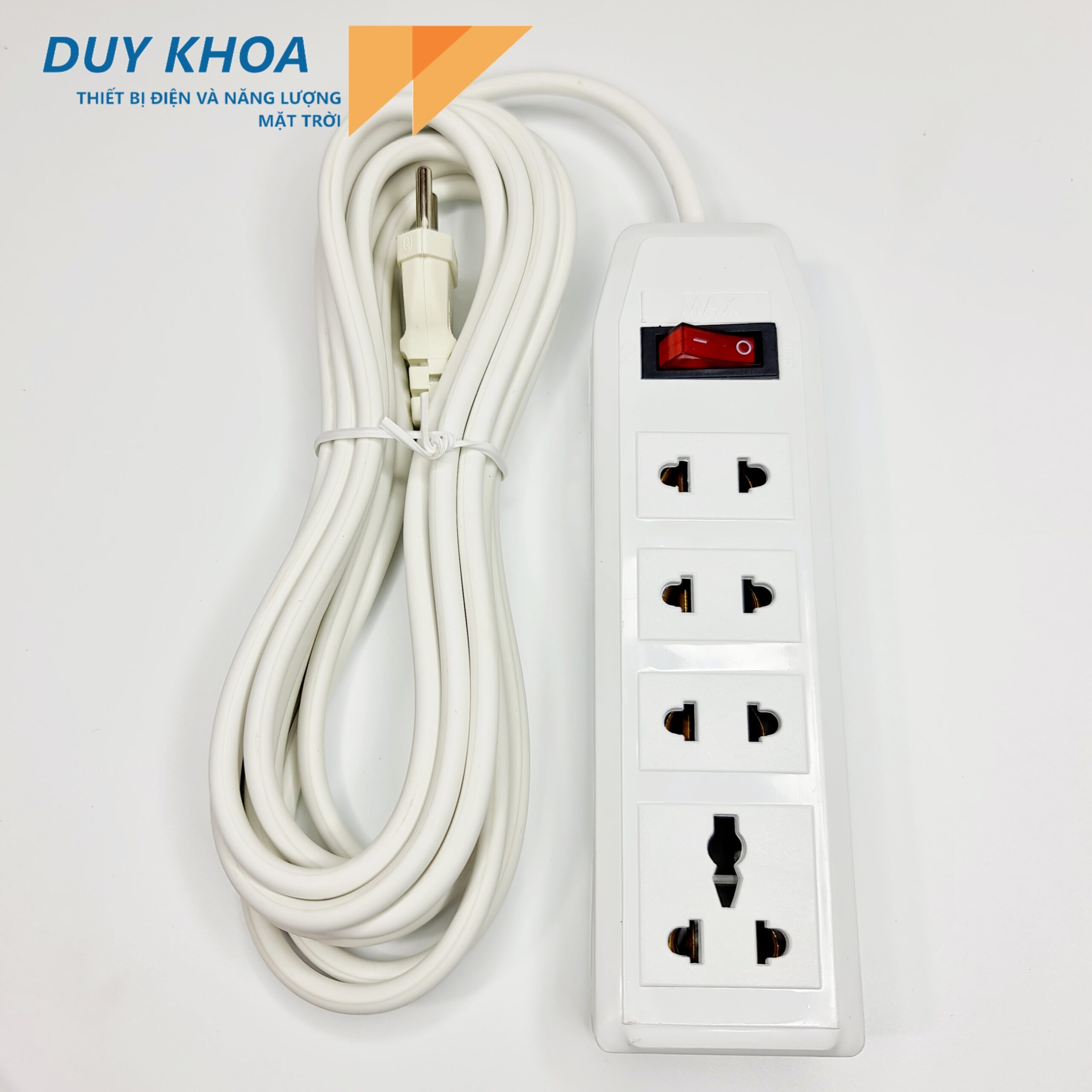 Ổ Cắm Điện 4 Lỗ cắm Màu Trắng Vinamax - Ảnh 2