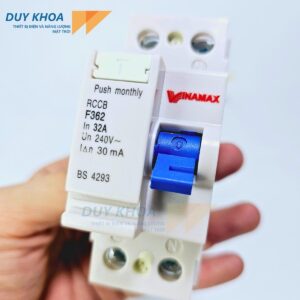 Aptomat Vinamax RCCB chống giật, chống dòng rò Không vỏ hộp