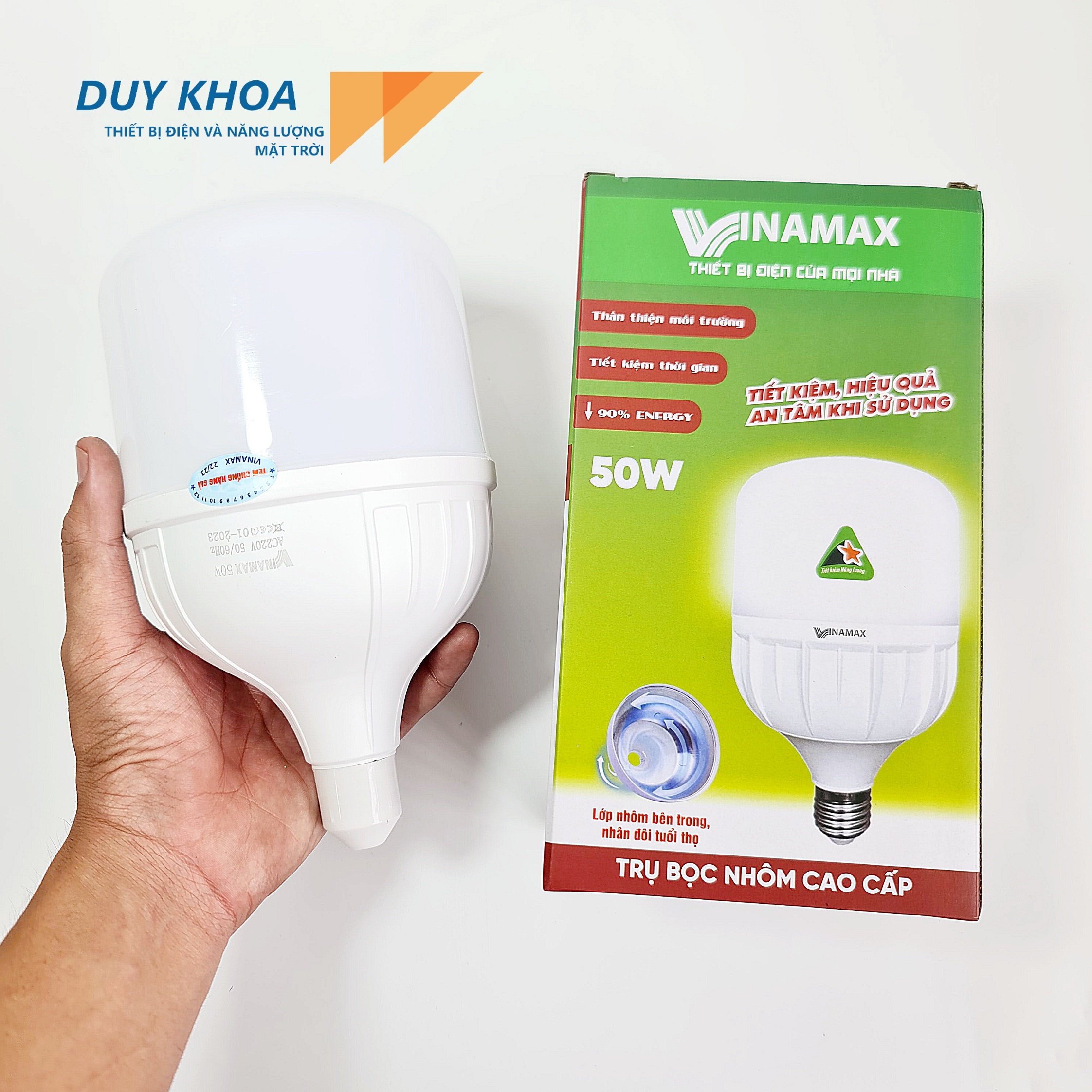 Đèn Bulb trụ nhựa bọc nhôm VINAMAX - Ảnh 8
