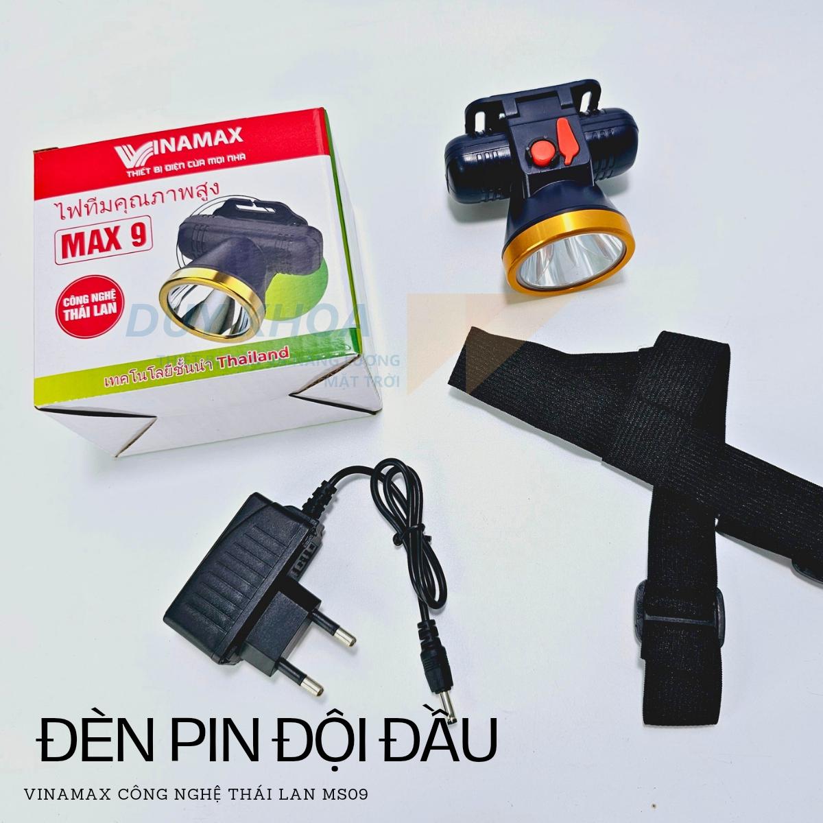 Đèn Pin Đội Đầu Siêu Sáng Chiếu Sáng Chuyên Dụng Cho Chạy Bộ, Cắm Trại, Sữa chữa khu vực không có điện MS09 Vinamax - Ảnh 8